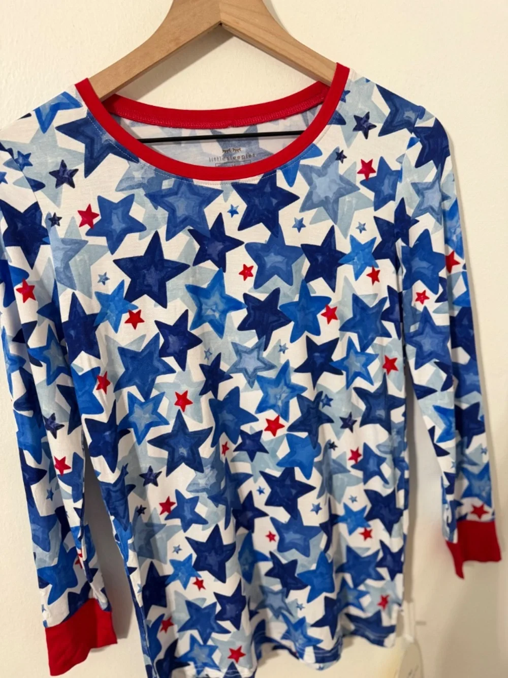 Little Sleepies Starry Splash Pajama Top Girls Sz 16 NWT Bamboo